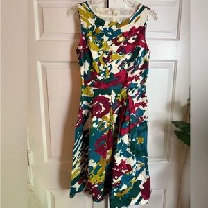 Seasalt Merthen Dress Floral Cotton Dress Sz 6 Prep Garden Wedding Guest Spring